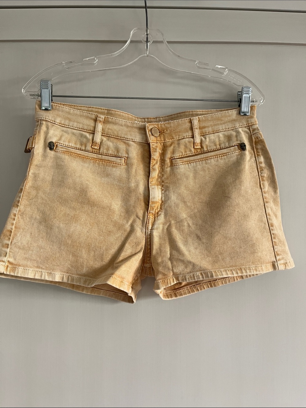Zaria and Voltaire Women’s Casual Denim Shorts in Sunflower 🌻 Yellow